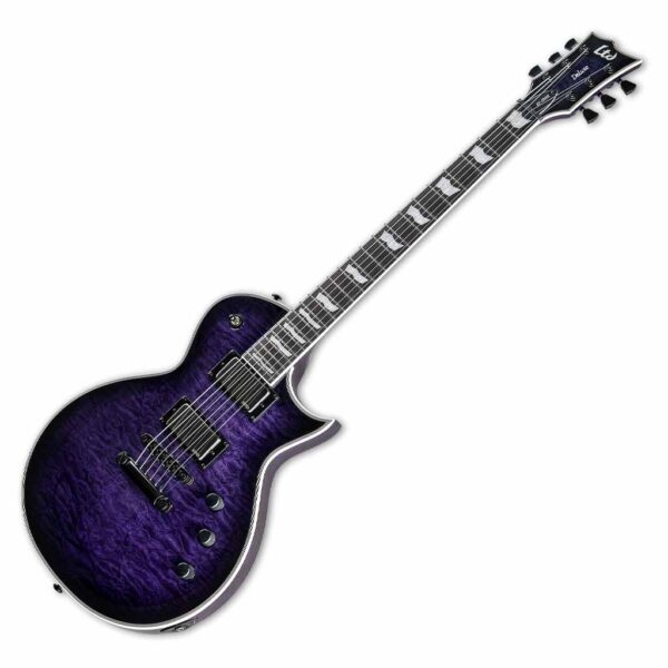 ESP LTD EC-1000QM Electric Guitar w/Quilt Maple Top - See Thru 